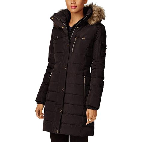 where to find michael kors hooded puffer jacket size medium|Michael Kors lightweight puffer jacket.